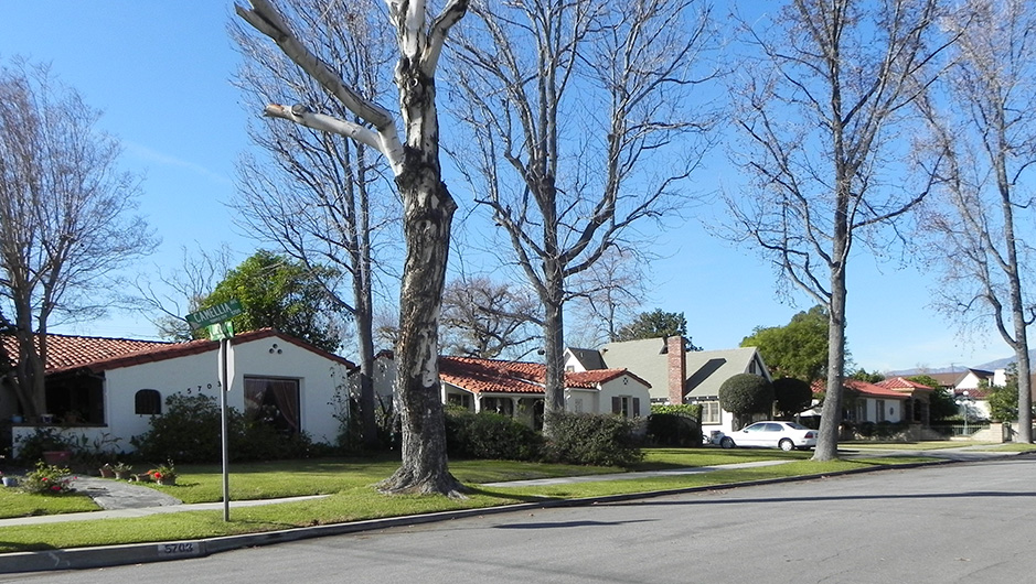 Contextual view of street, Temple City